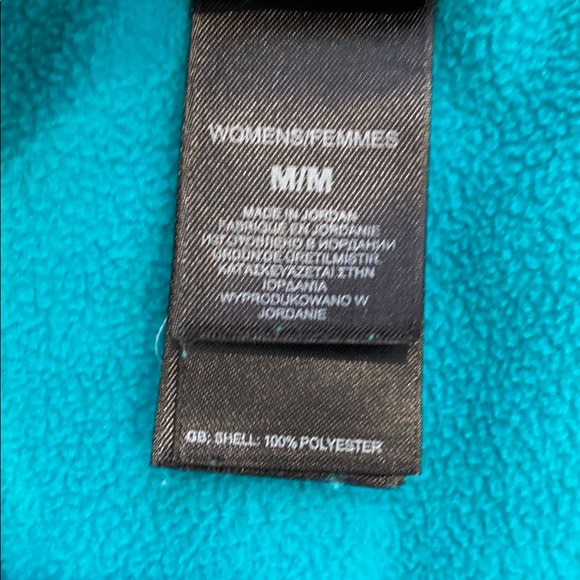 The North Face teal 1/4 zip fleece pullover - Picture 6 of 7